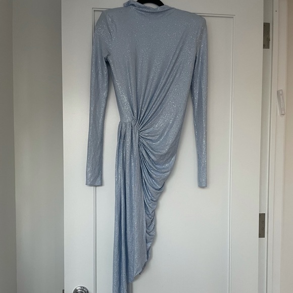 ❌SOLD❌ALEXANDRE VAUTHIER Draped Crystal Embellished Stretch Jersey Mini Dress - Picture 3 of 12